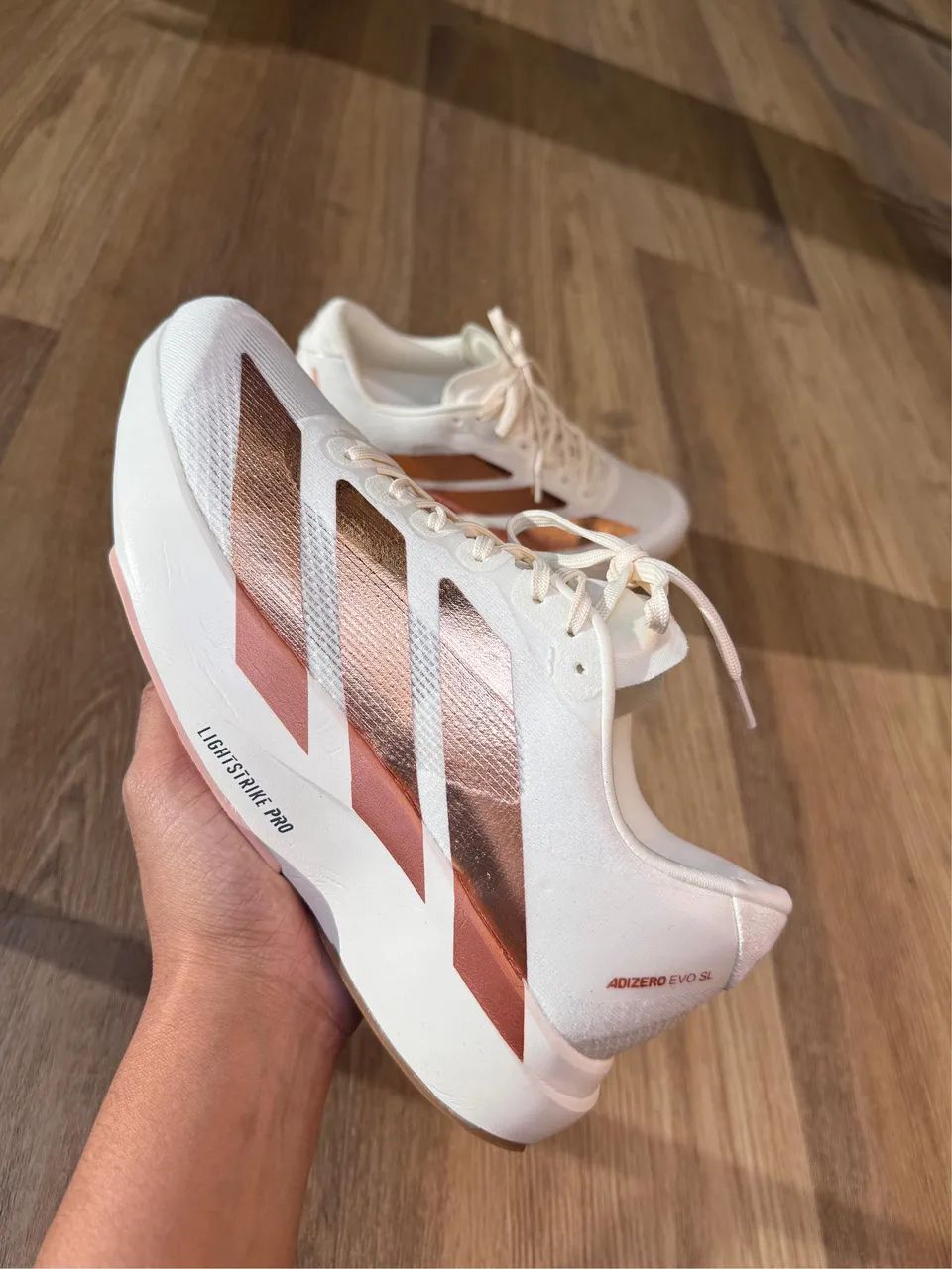 ADIZERO BRANCO ROSE - Foto 2