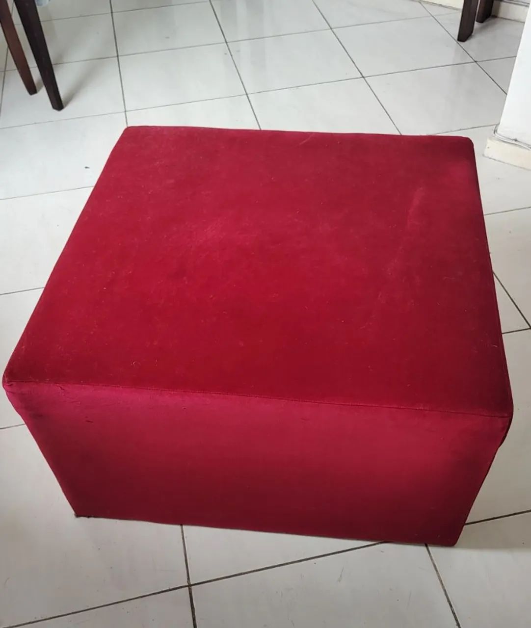 Puff grande vermelho - Foto 2