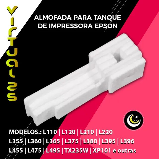 Almofada Esponja Feltro Epson L396 L395 L375 L355 L110 L390 outras