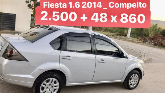 Fiesta Sedan 1.6 - 2014 _ 2.500 de entrada _ Completo _ 62 km