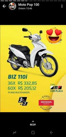 Biz 110 ano e modelo 2019