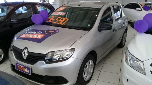 Sandero Authentic 1.0 12 V 2019 Prata - Foto 2