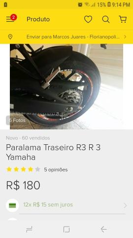 Paralama yamaha r3 - Foto 3