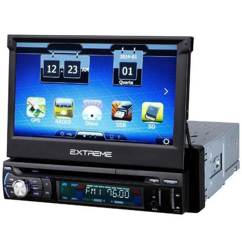Radio Dvd Multilaser Extreme+ Retrátil Gps tv/radio/usb/bluetoo - Foto 2
