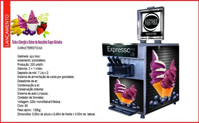 Maquinas de sorvete expresso milksaque e de açai - Foto 3