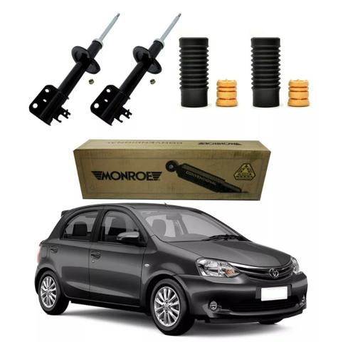 Par 2 Amortecedor Dianteiro + Kit Batente Etios 2012 A 2017 - Foto 2