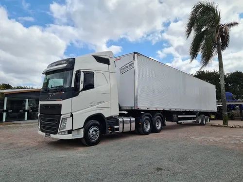 VOLVO FH500 6X2 2020 + CARRETA BAU BR  ENTRADA+PARCELAS 