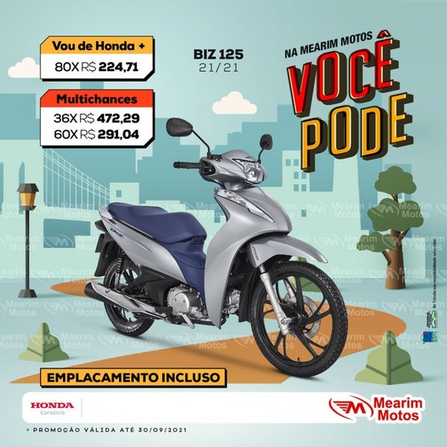 BIZ 125 COMPLETA 2022 CONSÓRCIO HONDA