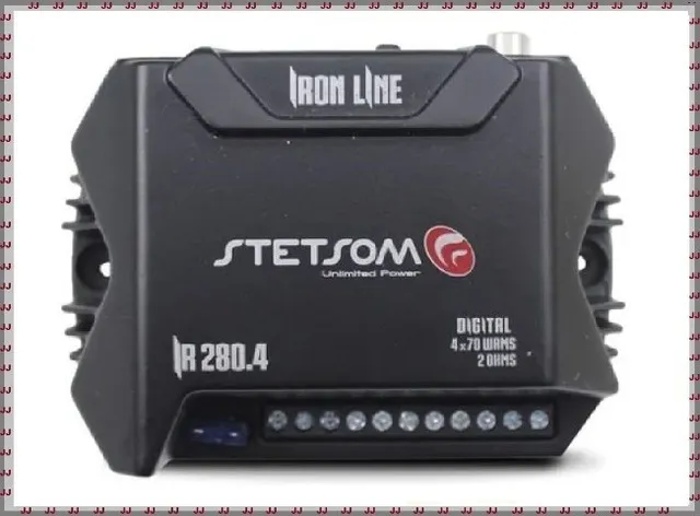 Som automotivo - Módulo amplificador de 280 watts 4 canais Stetson