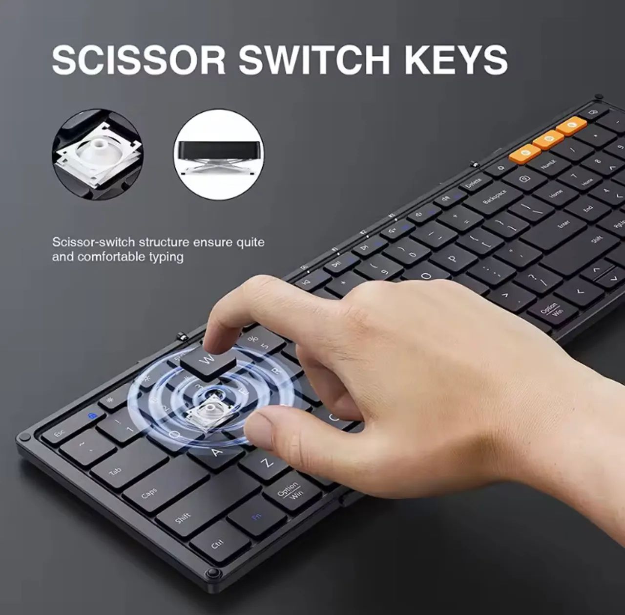 Venda Urgente! Teclado novo na caixa ProtoArc dobrável bluetooth 3 dispositivo