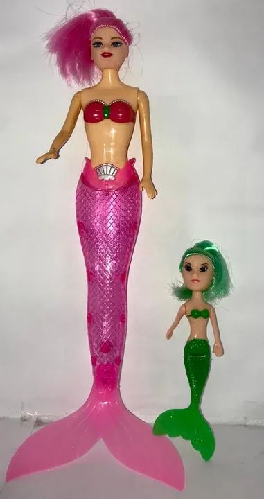 Boneca Sereia com luz kit com 12 bonecas - Foto 2