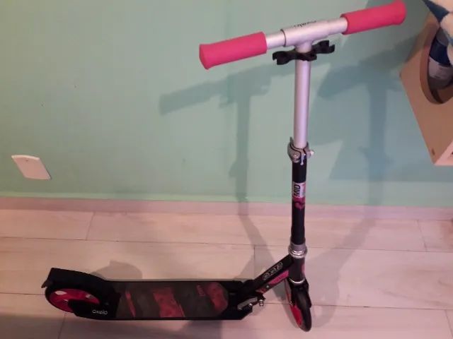 Patinete Adulto Rosa E Preto Oxelo Promoção 
