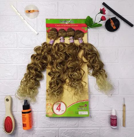 Cabelo Organico Anelado 55cm 230g 4pçs  Hair World - Cor (#27-24) - Foto 2