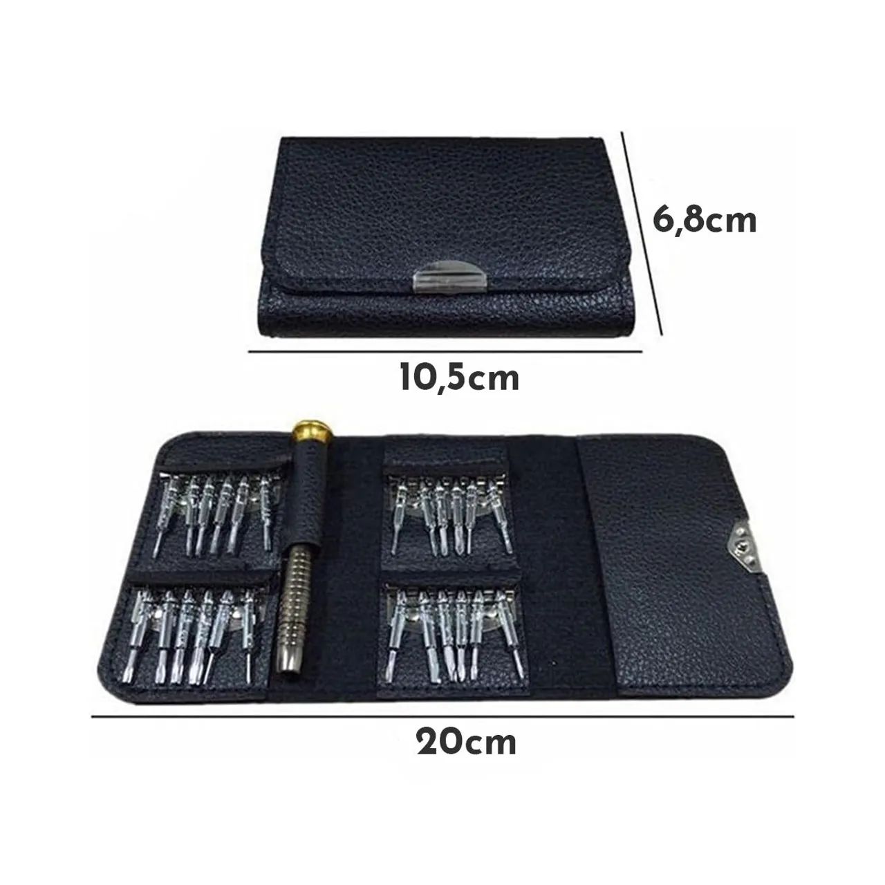 Jogo De Chaves De Precisão 25 Peças Aço Manutenção Celular Eletrônicos Notebook  - Foto 4