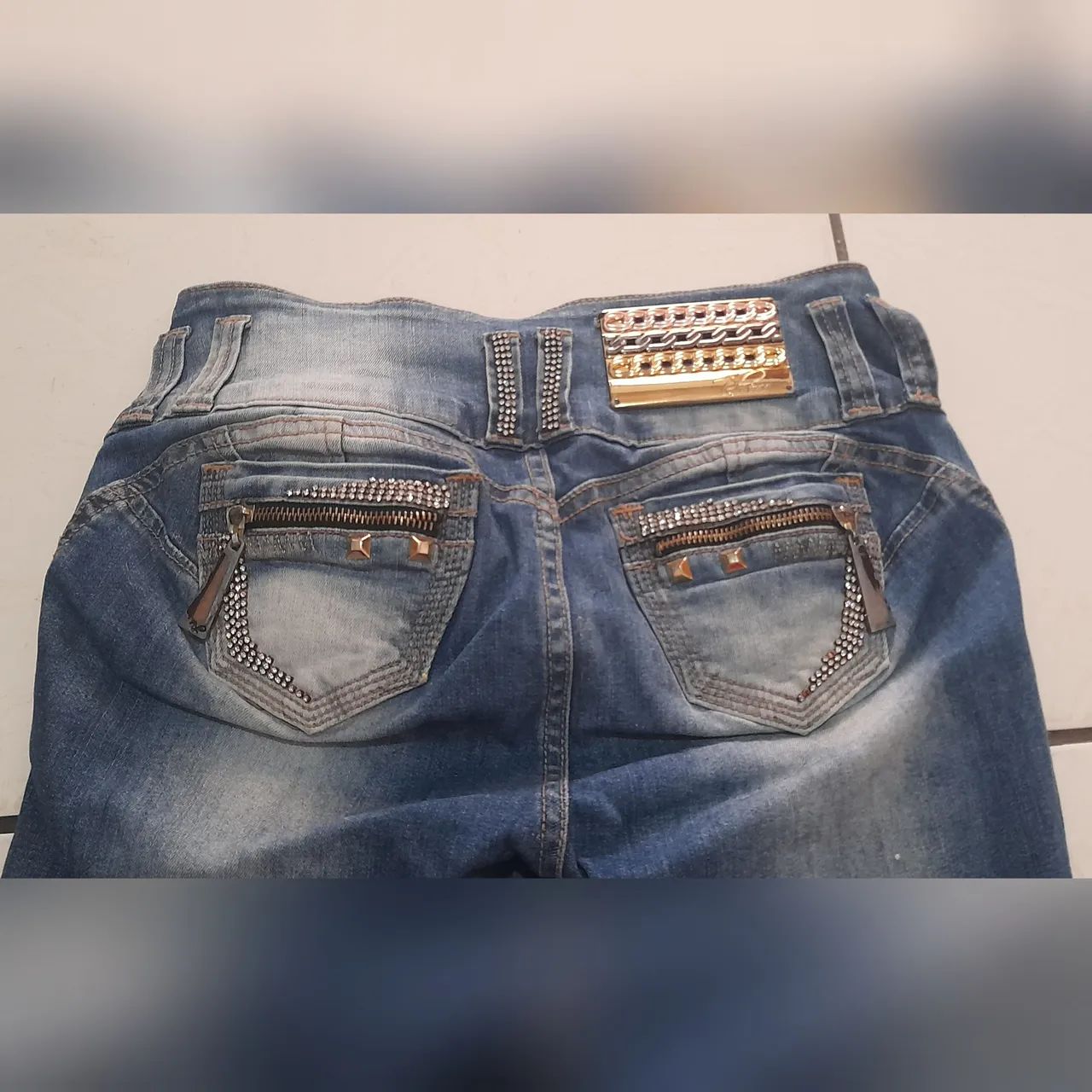Calça Jeans com Lycra da Rhero - Tam 40 - Foto 3
