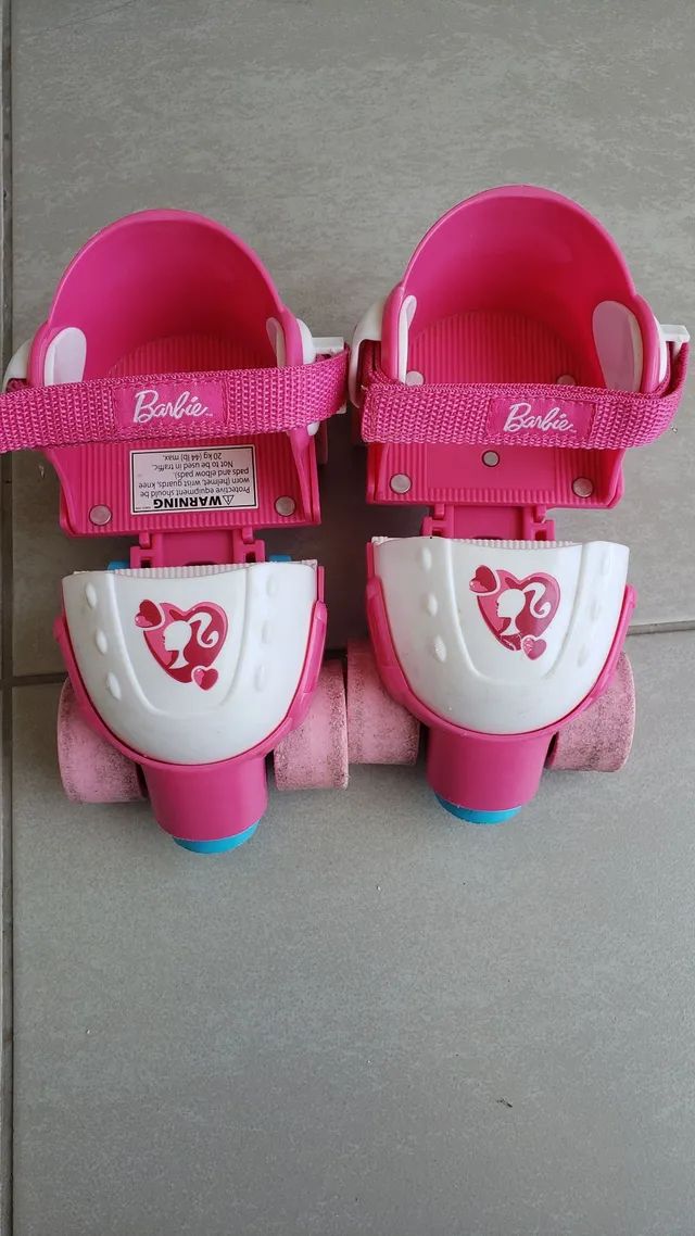 Patins infantil barbie adaptável 