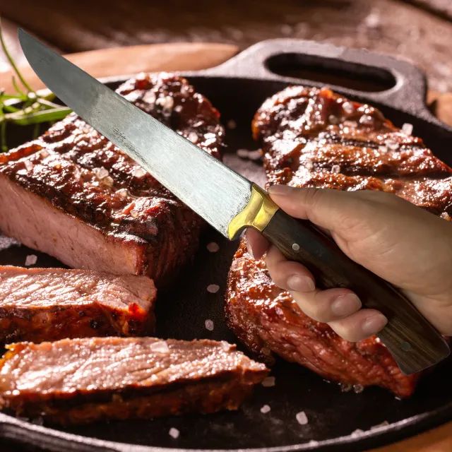 Faca Para Churrasco De Disco De Arado Antigo Metisa - Foto 6