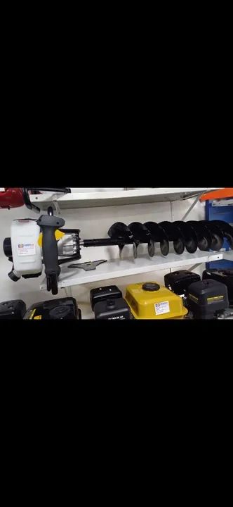 PERFURADOR DE SOLO A GASOLINA 52CC 2T C/BROCA 200MM