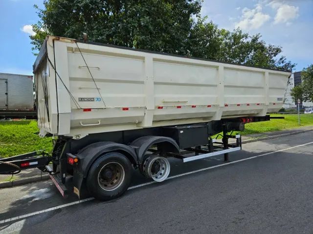 Rodocaçamba Randon Ano 20 Dolly Reto lona Fácil Rodado Disco Sem pneus  - Foto 9