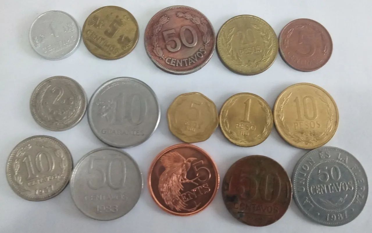 Coleção de Moedas América do Sul
