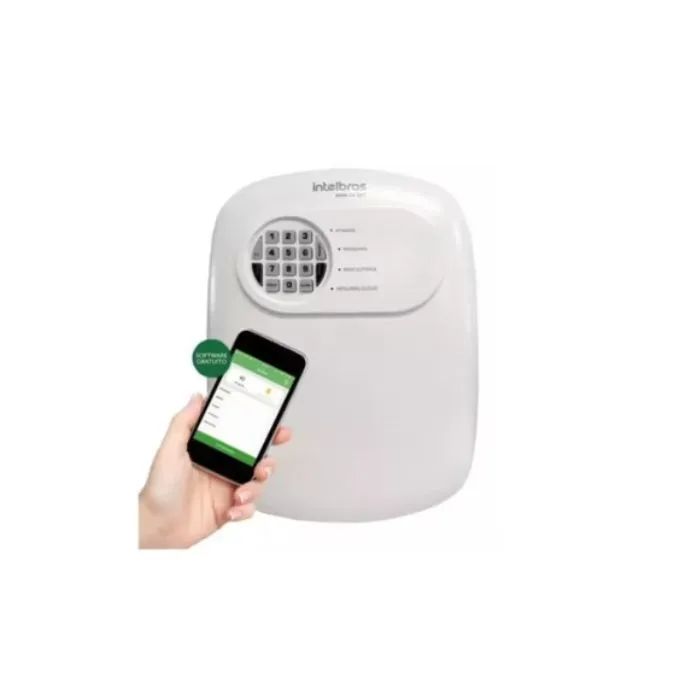 Central de alarme Intelbras instalada
