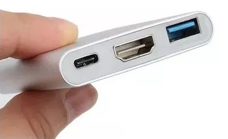 Adaptador Tipo-c Para Hdmi + Usb 3.0 + Usb C Resolução 4k - Foto 3