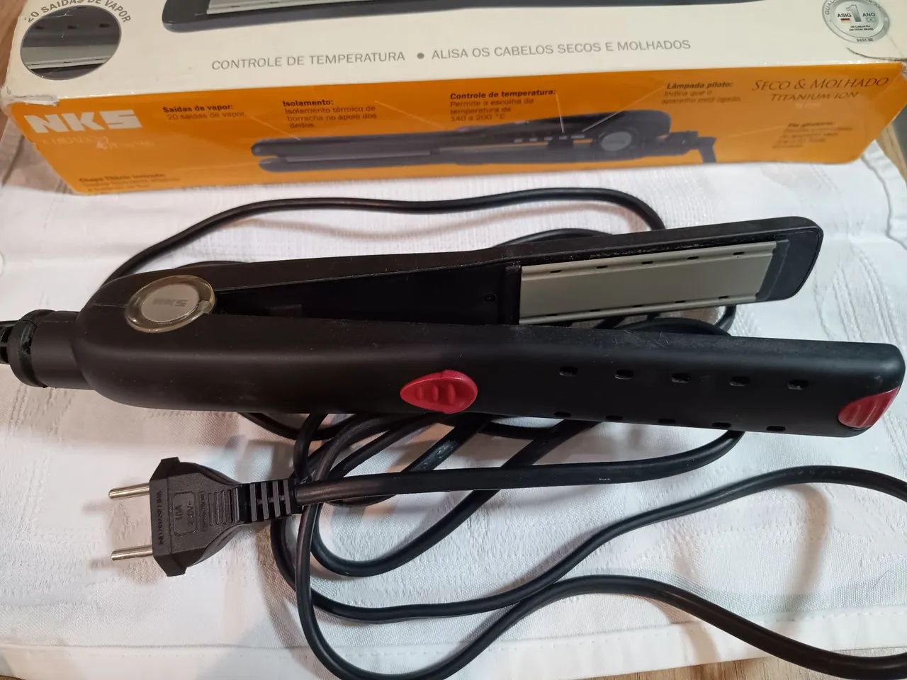 Prancha de cabelo NKS Titanium Ion - Foto 4