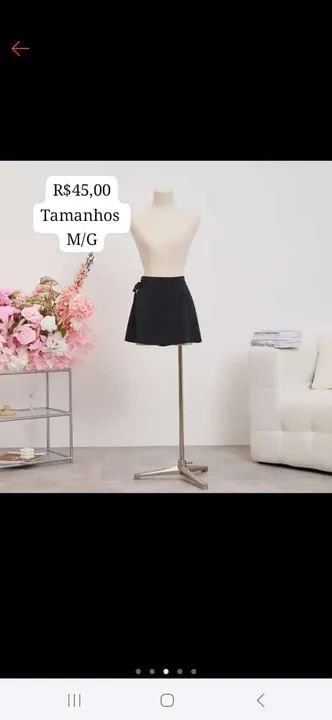 Short e saia tamanho p m g - Foto 2