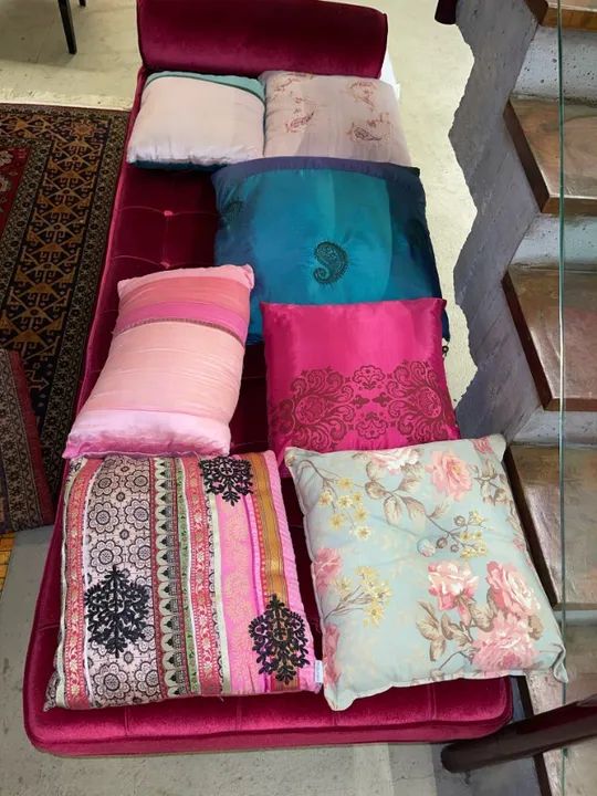almofadas indianas bordadas de alta qualidade
