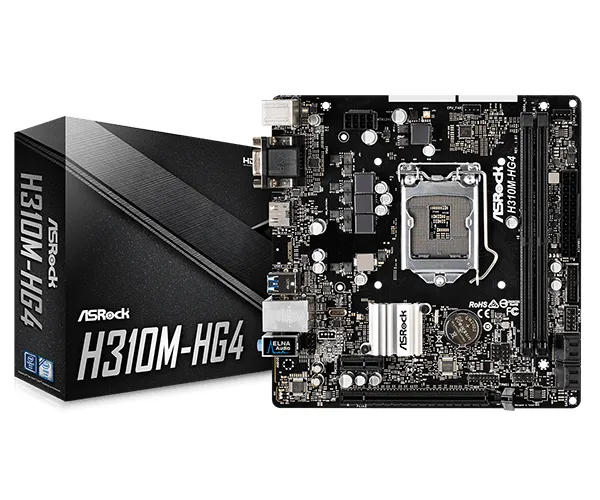 Placa Mãe Asrock H310cm-hg4 Ddr4 Lga 1151 8a E 9a Geração