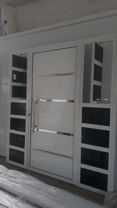 Porta de alumínio branco  - Foto 3