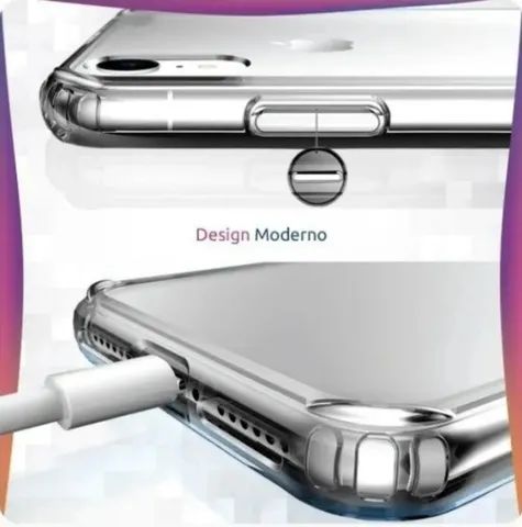 Capinha Anti Impacto Transparente Compatível iPhone 7 8 - Foto 3