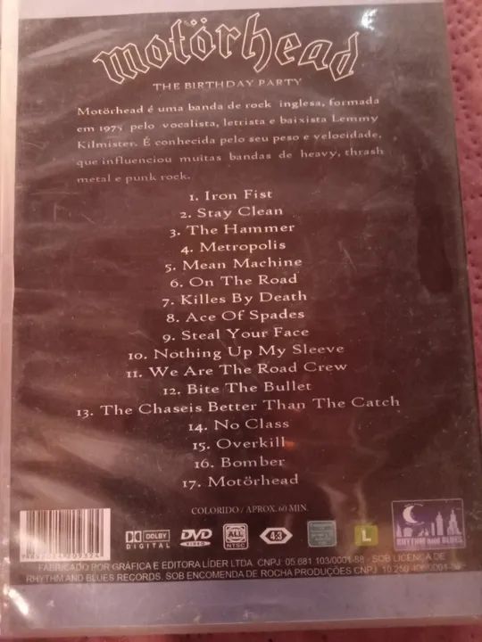 DVD do Motörhead - Foto 4