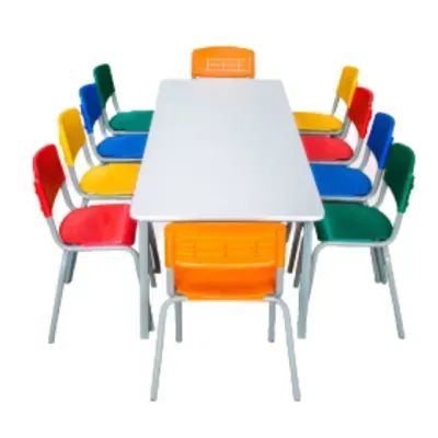 Mesa Refeitório Infantil 10 lugares