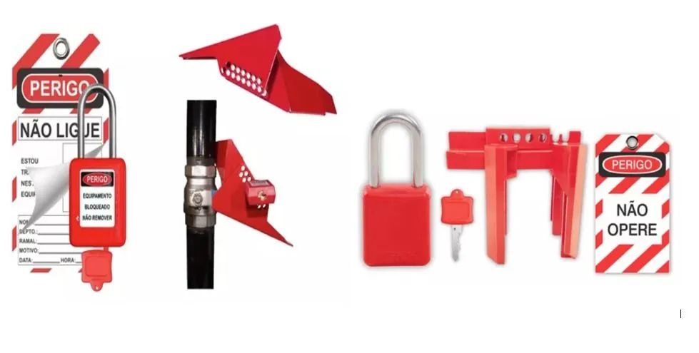 Kit de trava de segurança para trabalho nr12