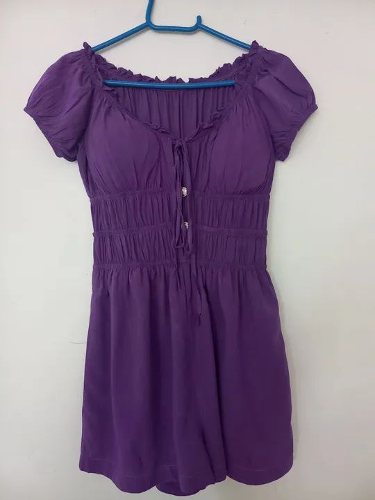 Macaquinho roxo feminino