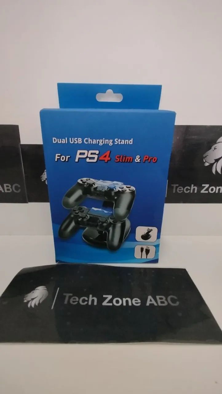 Base Carregadora Dual USB PS4 Slim & Pro