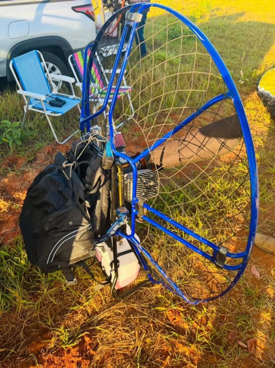 Paramotor BalckDevil + Asa + Reserva + Rádio + Capacete  - Foto 3