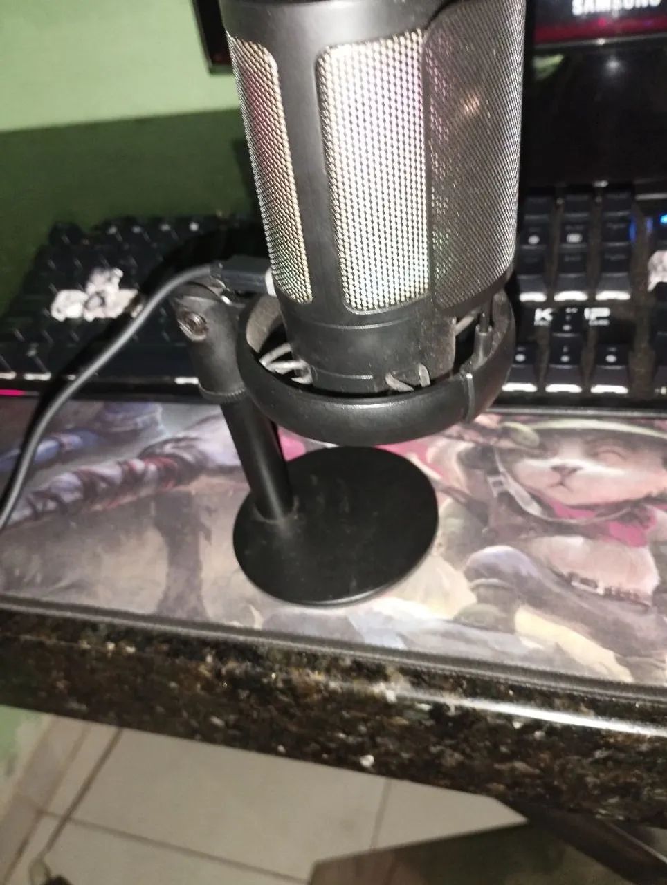 Microfone Gamer RGB com Iluminação LED tipo C - Foto 3