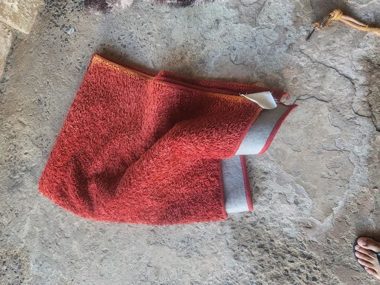 Tapete Felpudo Vermelho para Sala