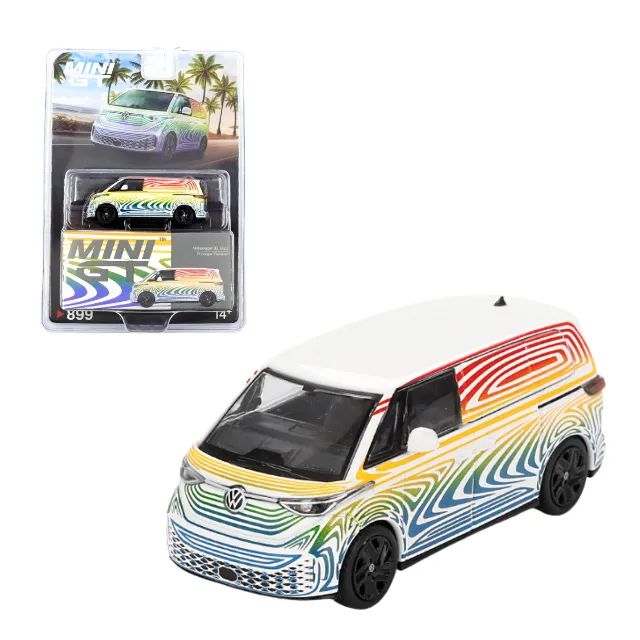 Miniatura Volkswagen ID. Buzz Protótipo "Arco-Íris" Mini GT #899