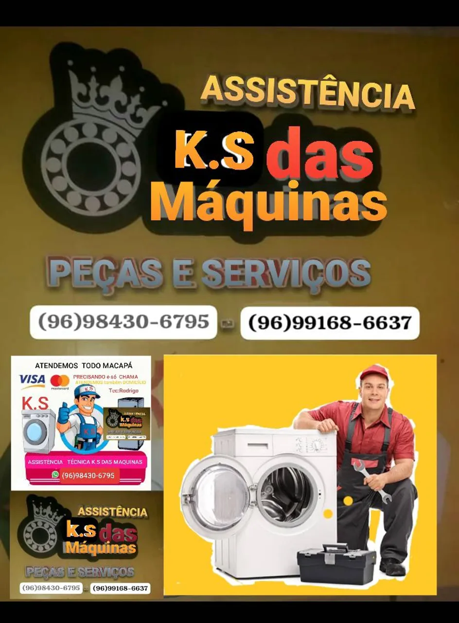 Assistência Técnica para Máquinas de Lavar Roupa - K.S das Máquinas