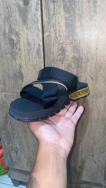 Sandália rakka Masculina Preta - Foto 2