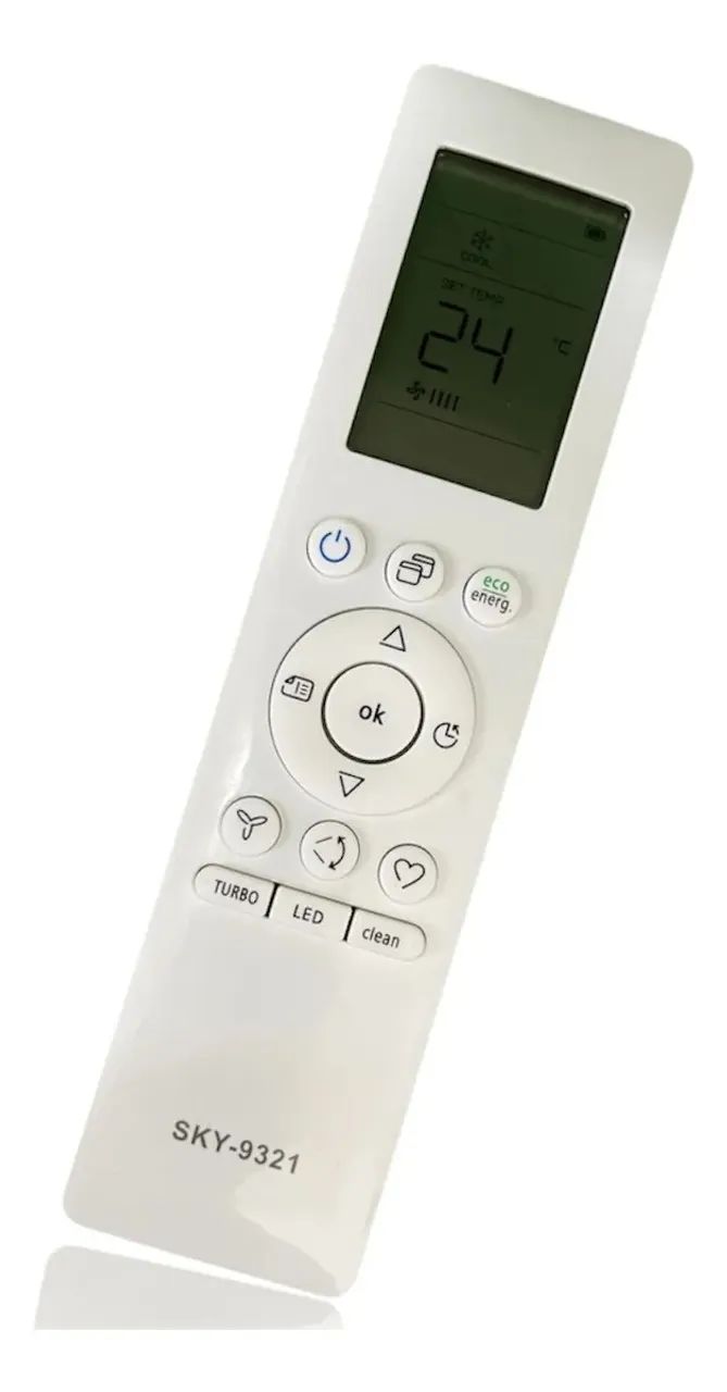 Controle Remoto Para Ar-condicionado Springer Midea Comfee Rg10a Cor Branco