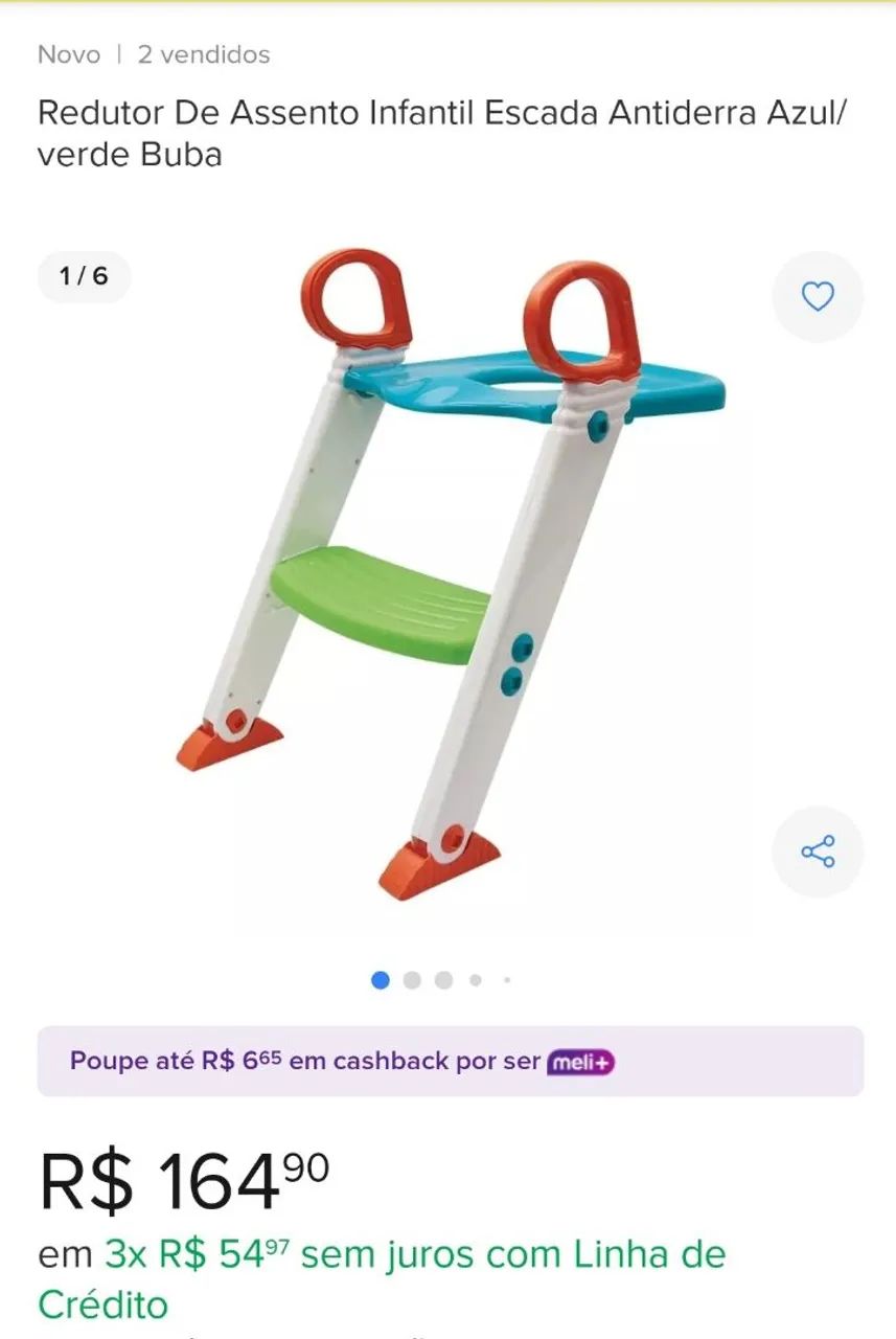 Assento infantil para vaso sanitário  - Foto 2