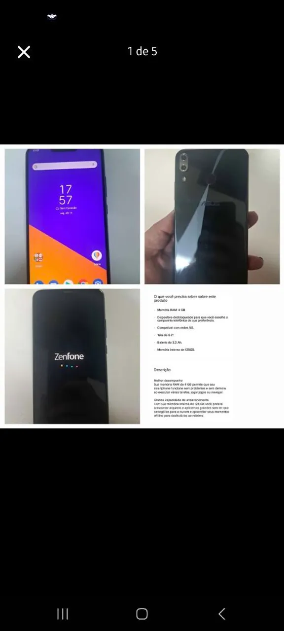 Zenfone 5 128 gigas