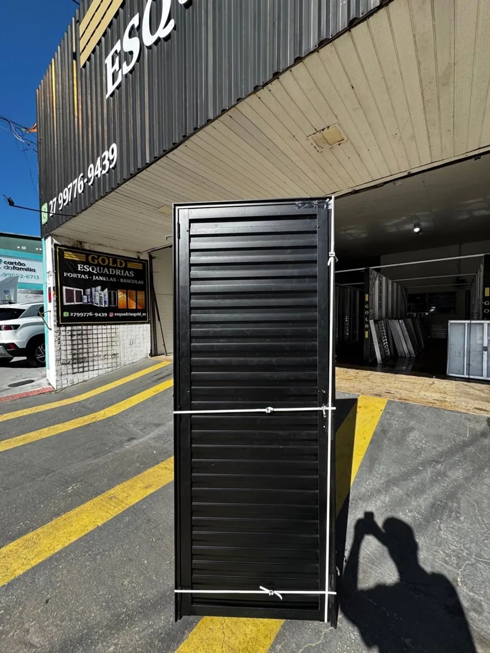 Portas de alumínio preto 60cm, 70cm ou 80cm - Super Promoção  - Foto 5