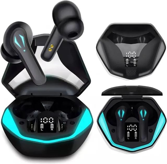 Fone De Ouvido Bluetooth Gamer Sem Fio Com Led Tws Com Microfone - Foto 3