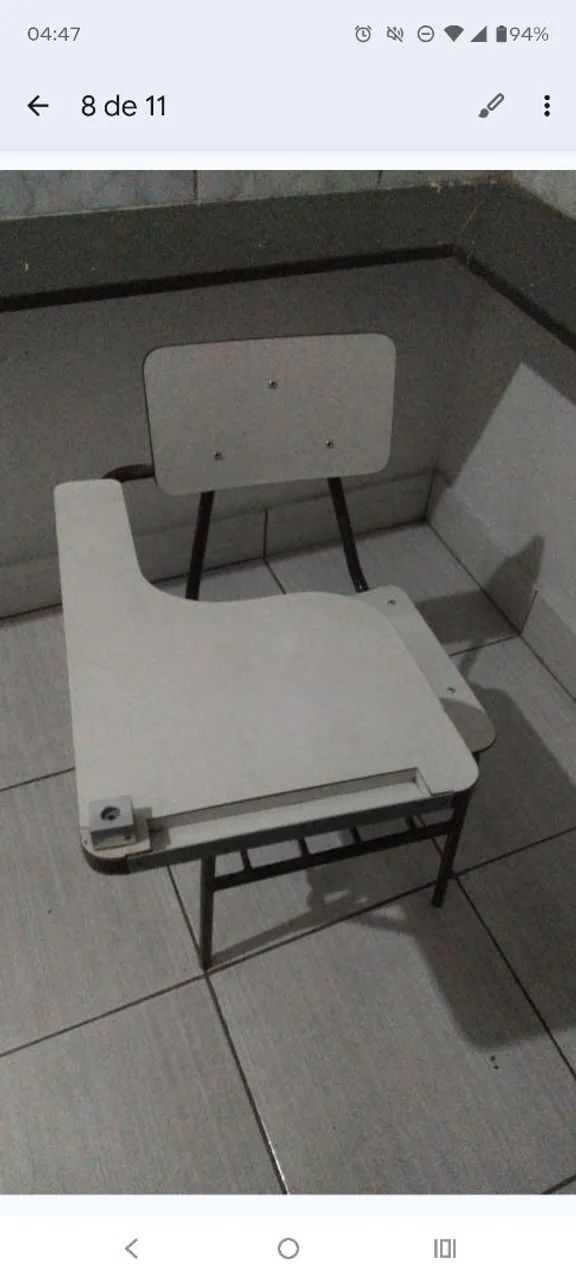 Cadeira Universitária Escolar com prancheta  - Foto 3