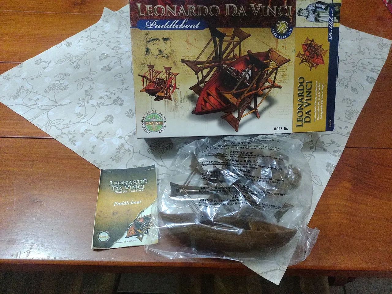 Modelo de barco a remo de Leonardo da Vinci - Foto 2